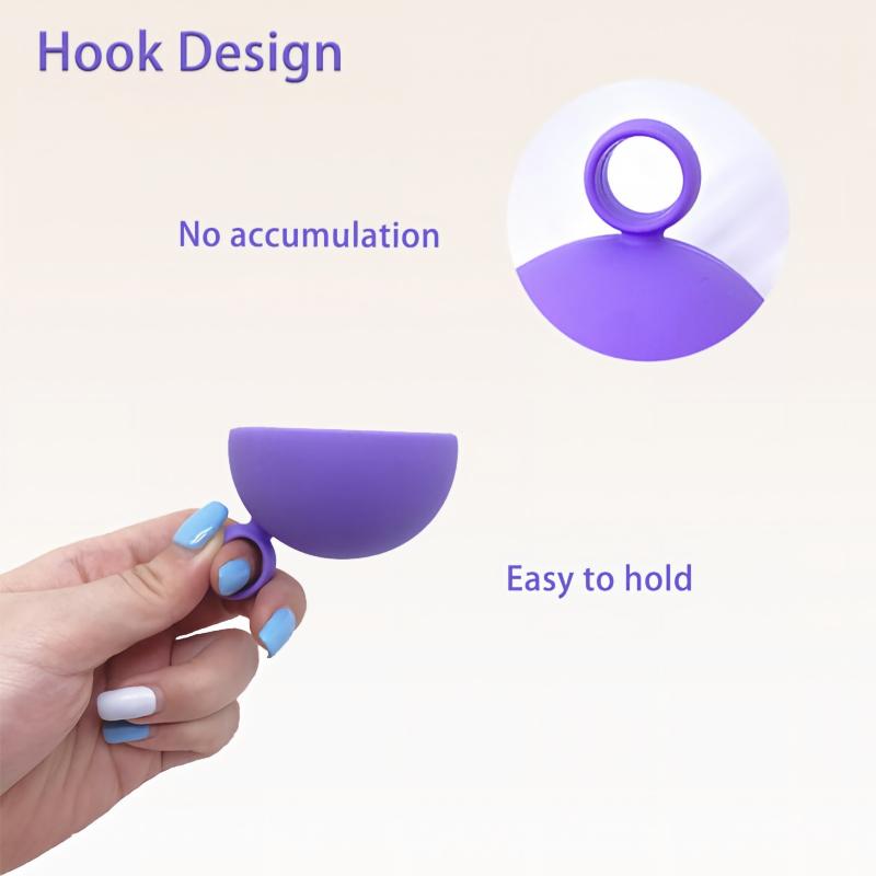 Silicone Makeup Brush Cleaning Bowl With Hanging Hook, Portable Makeup Brush Cleaning Mat Cup