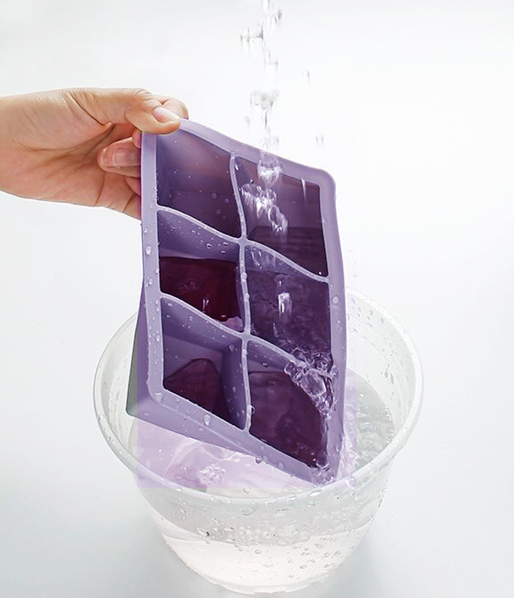 6 Cavity 3.5cm Square Silicone Ice Cube Mold