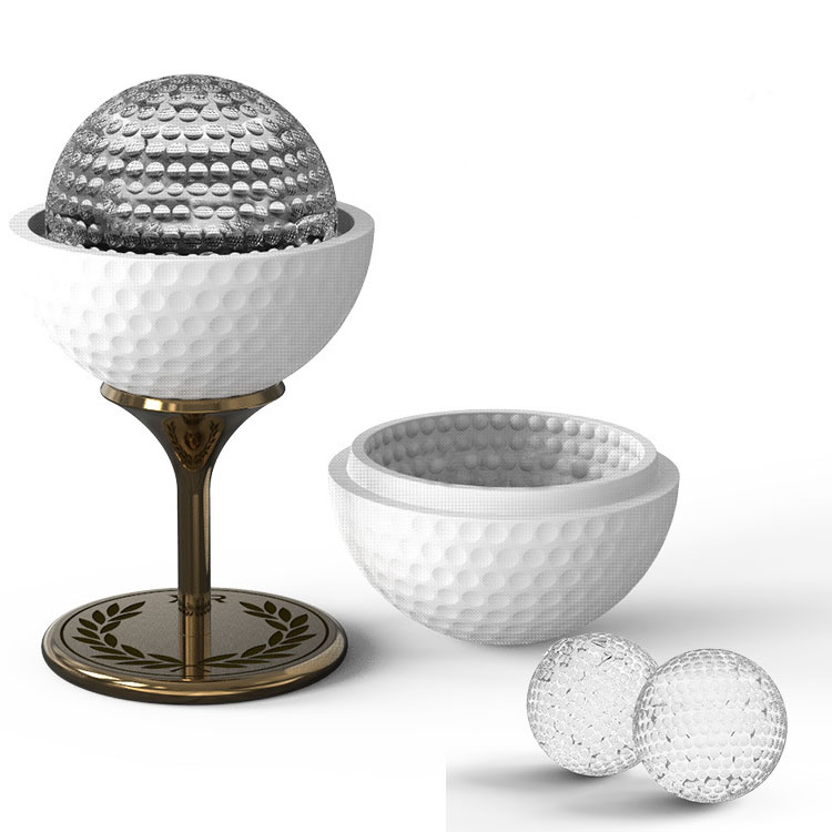 Golf Ball Shaped Silicone Ice Ball Mold