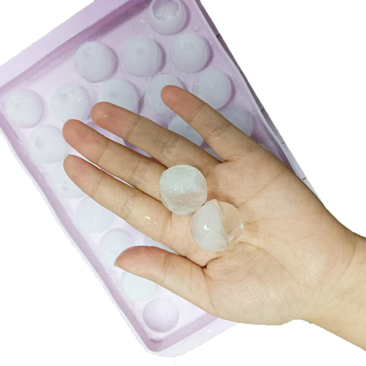 33-Cavity Large Capacity Mini Sphere Silicone Ice Cube Tray
