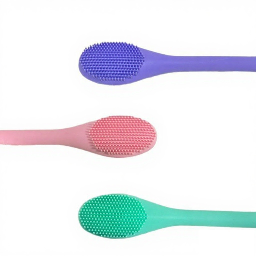 Dual Sided Silicone Facial Mask Brush
